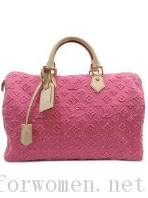 Authentic 2013 new Louis Vuitton Monogram Stone Speedy 35 M40831 pink