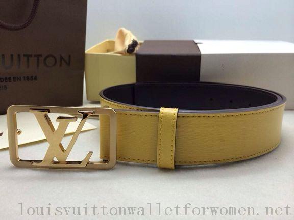 Authentic 2015 Louis Vuitton belts 4473 yellow