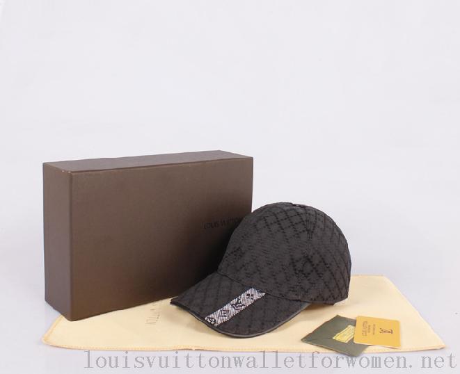 Authentic Louis Vuitton 2013 New M1014 Black Logo Caps