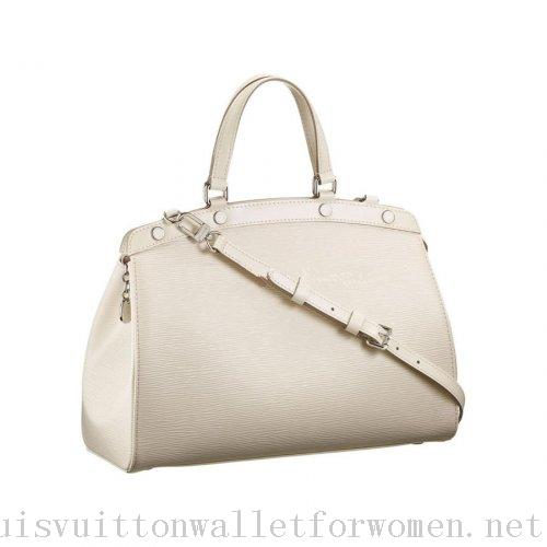 Authentic Louis Vuitton Brea MM Handbags White M40330