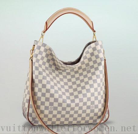 Authentic Louis Vuitton Damier Azur Canvas Soffi Tote Bag N41216