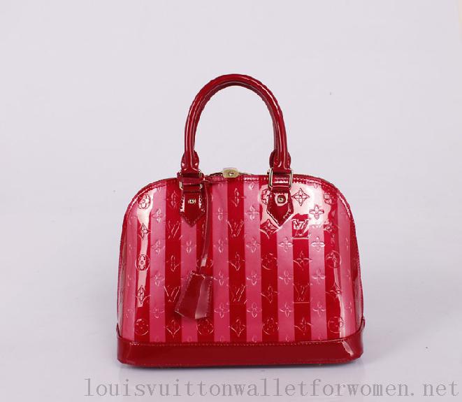 Authentic Louis Vuitton Handbags Alma M91611 Striped red