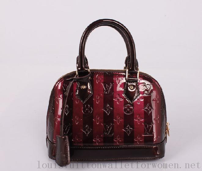 Authentic Louis Vuitton Handbags Alma M91611 Thin strips of brown