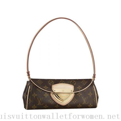 Authentic Louis Vuitton Handbags Brown Beverly Clutch M40122