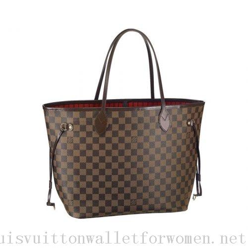 Authentic Louis Vuitton Handbags Brown Neverfull MM N51105