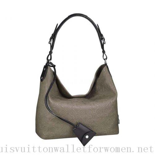 Authentic Louis Vuitton Handbags Gray Antheia Hobo PM M93199