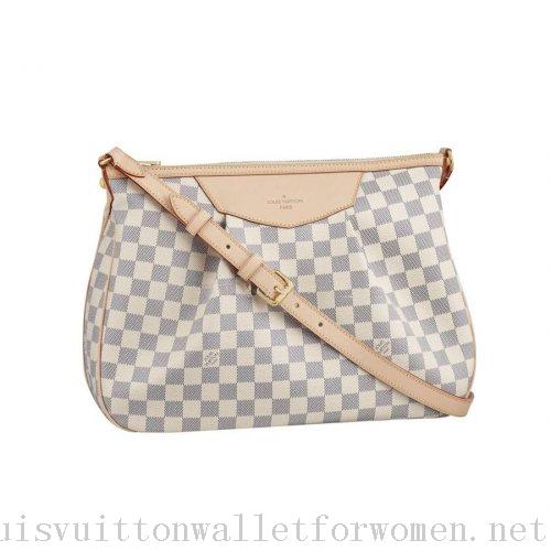 Authentic Louis Vuitton Handbags Gray Siracusa MM N41112