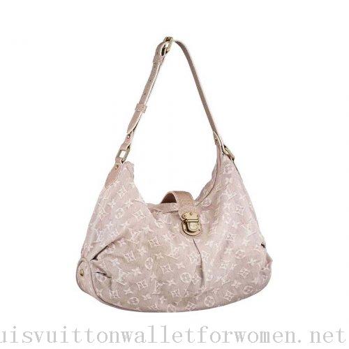 Authentic Louis Vuitton Handbags White Slightly Denim M95833