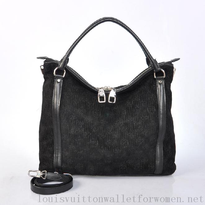 Authentic Louis Vuitton Ixia MM Handbags Black M93832