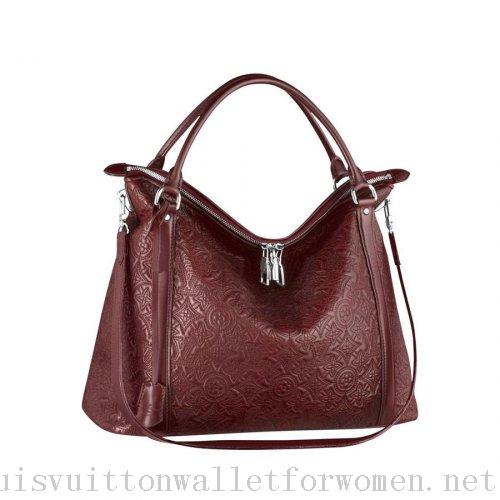 Authentic Louis Vuitton Lxia MM Handbags Brown M97062