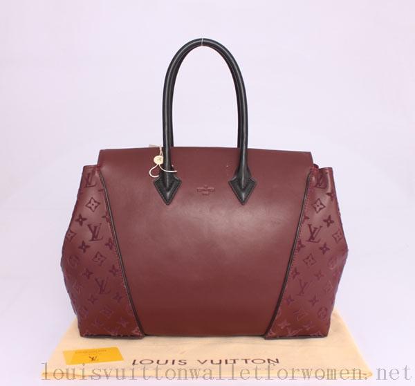 Authentic Replica Louis Vuitton Leather Tote W Bags GM M94338 Claret