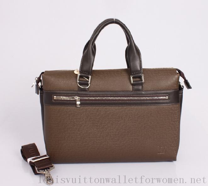 Cheap Sale Louis Vuitton 2013 New Men Work Bags M32096 Brown