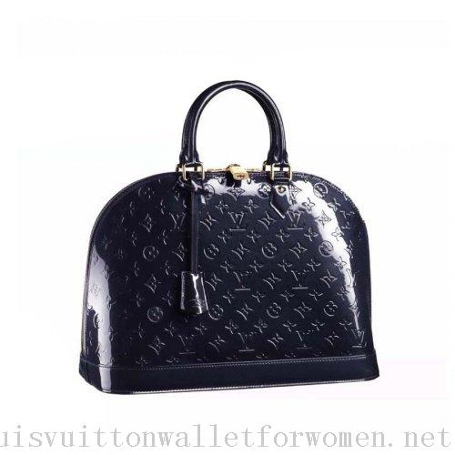 Cheap Sale Louis Vuitton Handbags Blue Alma MM M91448