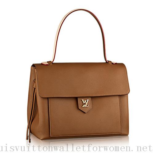 Cheap Sale Louis Vuitton M41238 LockMe MM Bag Tan