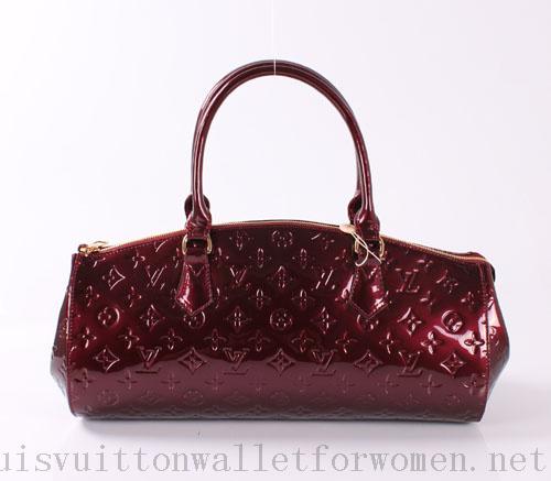 Cheap Sale Louis Vuitton Sherwood GM Handbags Sapphire Wine red paint M91487