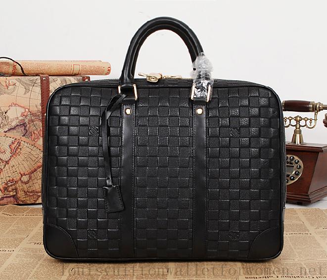 Cheap Sale Replica Louis Vuitton Damier Infini Porte-Documents Voyage 80399 Black Men Bag