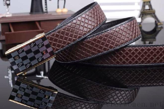 Fashion 2015 Louis Vuitton belts 4593 purplish red