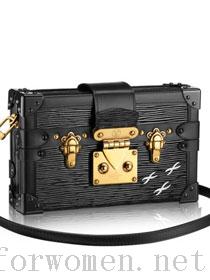 Fashion 2015 louis vuitton petite malle bag epi leather M5001N black