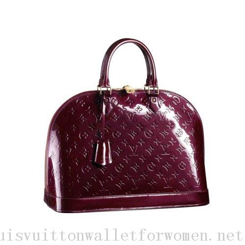 Fashion Louis Vuitton Handbags Red Alma MM M91687
